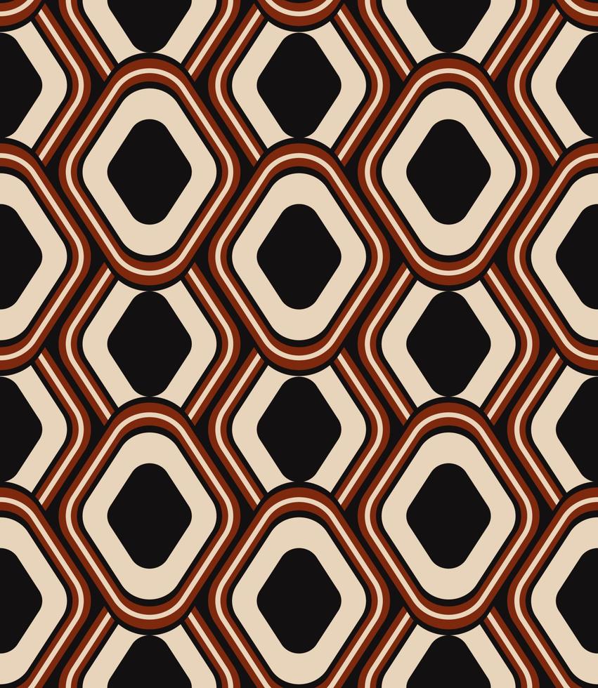 abstract meetkundig patroon. retro rood Zwart kleur abstract meetkundig vorm overlappende naadloos patroon achtergrond. gebruik voor kleding stof, textiel, huis decoratie elementen, bekleding, inpakken. vector