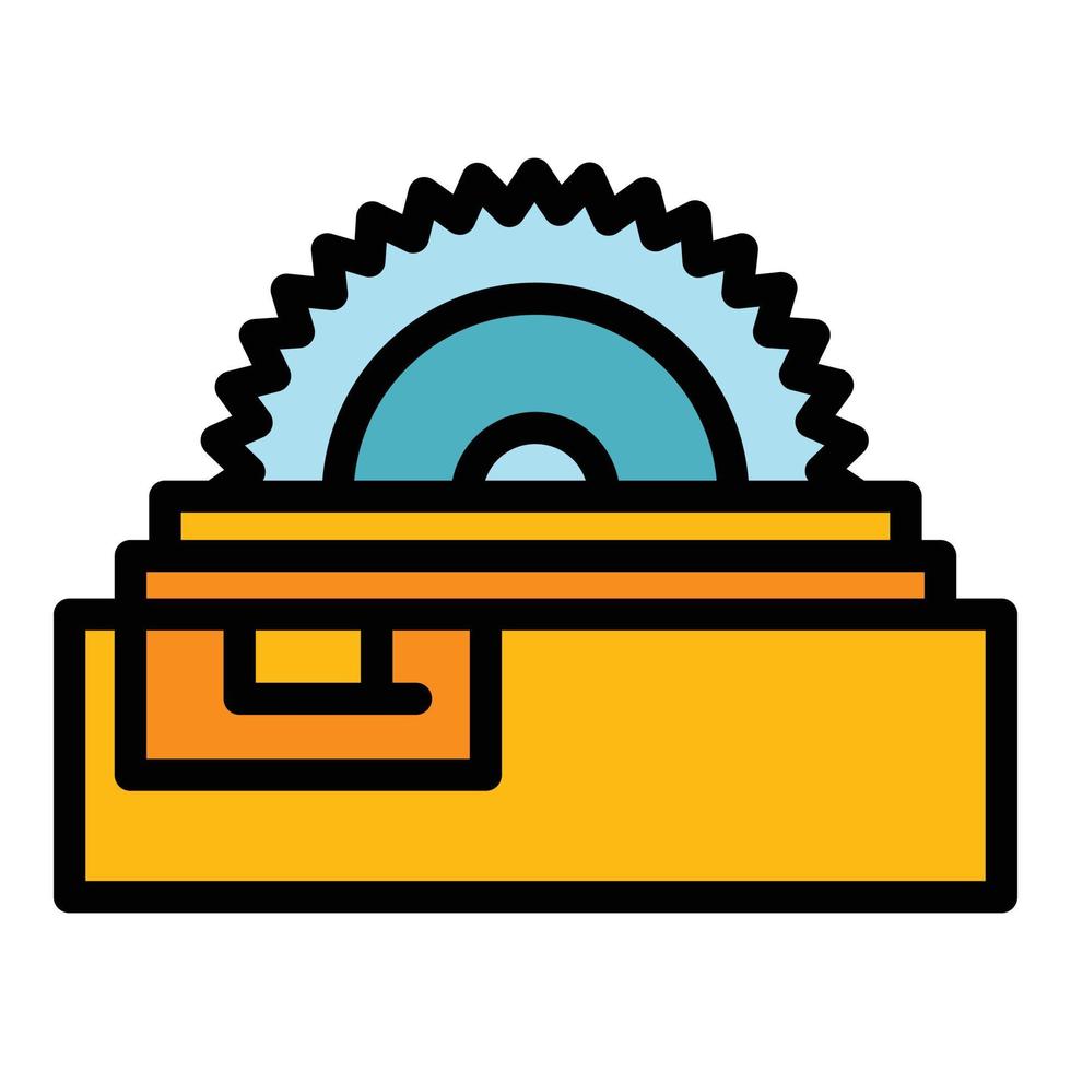 industrie circulaire zag icoon kleur schets vector