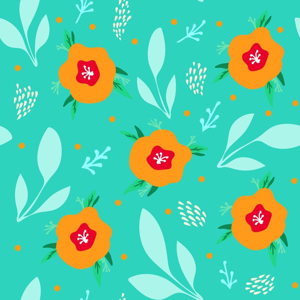 naadloos patroon met hand- getrokken abstract bloemen en elementen,botanisch illustratie voor omhulsel en textiel,minimalistisch afdrukken, bloemen motief voor behang, vakantie decoratie. vector