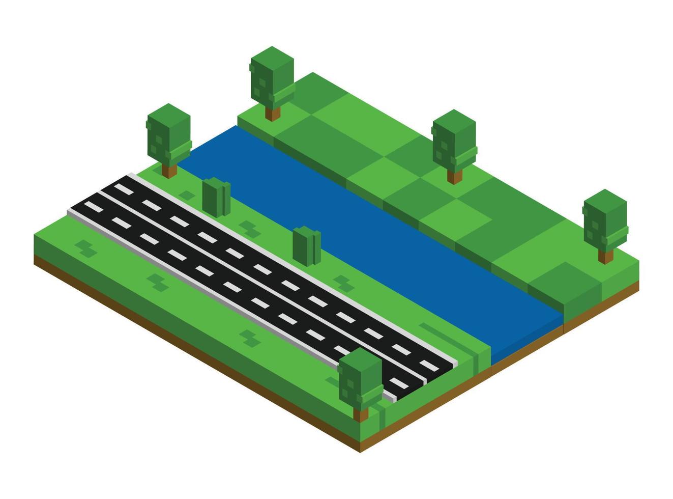 modern industrieel reeks van 3d isometrische projecties van dimensionaal huizen, gebouwen, kranen, auto's en veel ontwerp elementen vector