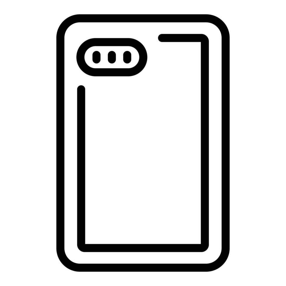 beschermen smartphone icoon schets vector. telefoon geval vector