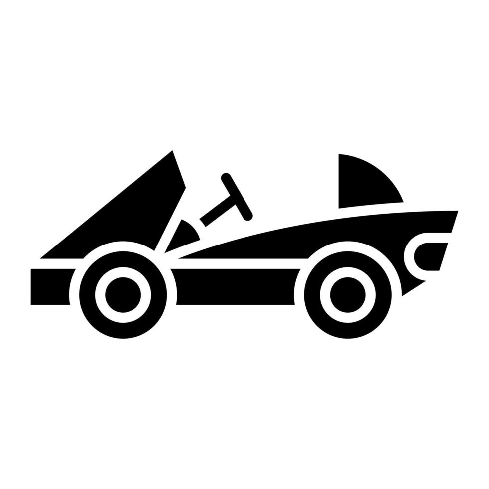 Gaan kart glyph icoon vector