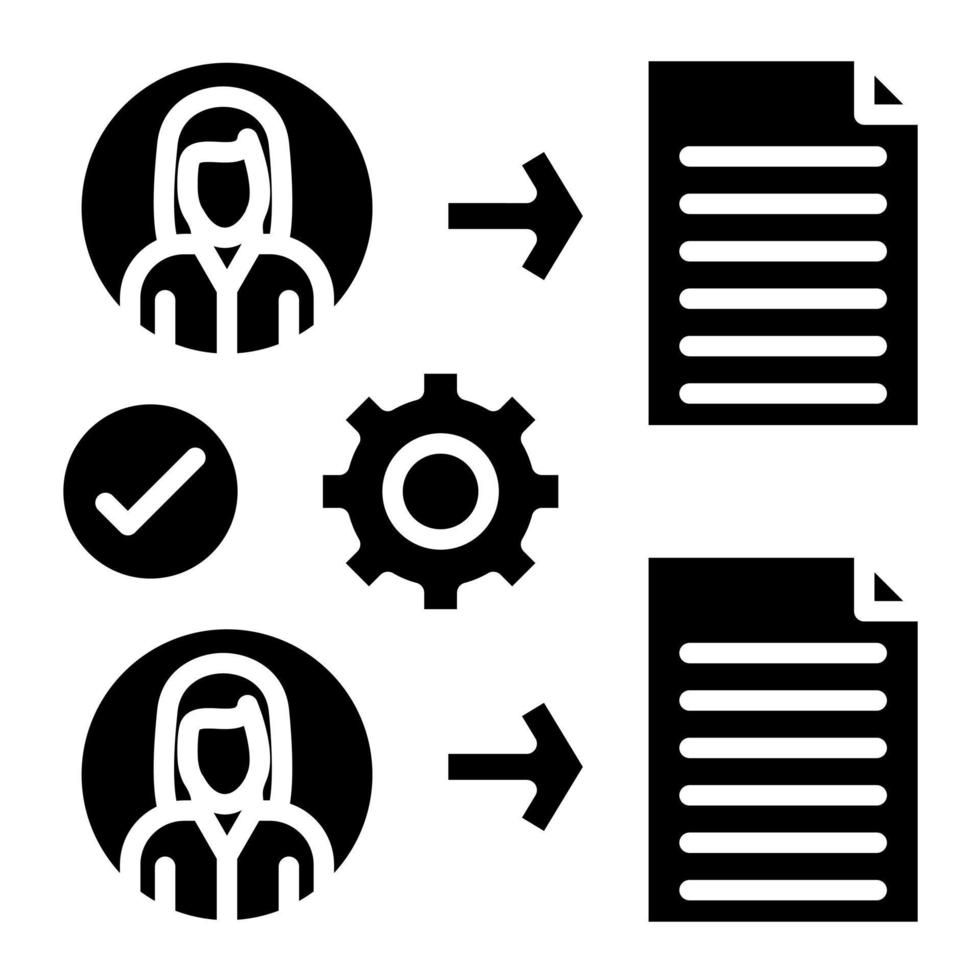 onboarding glyph icoon vector