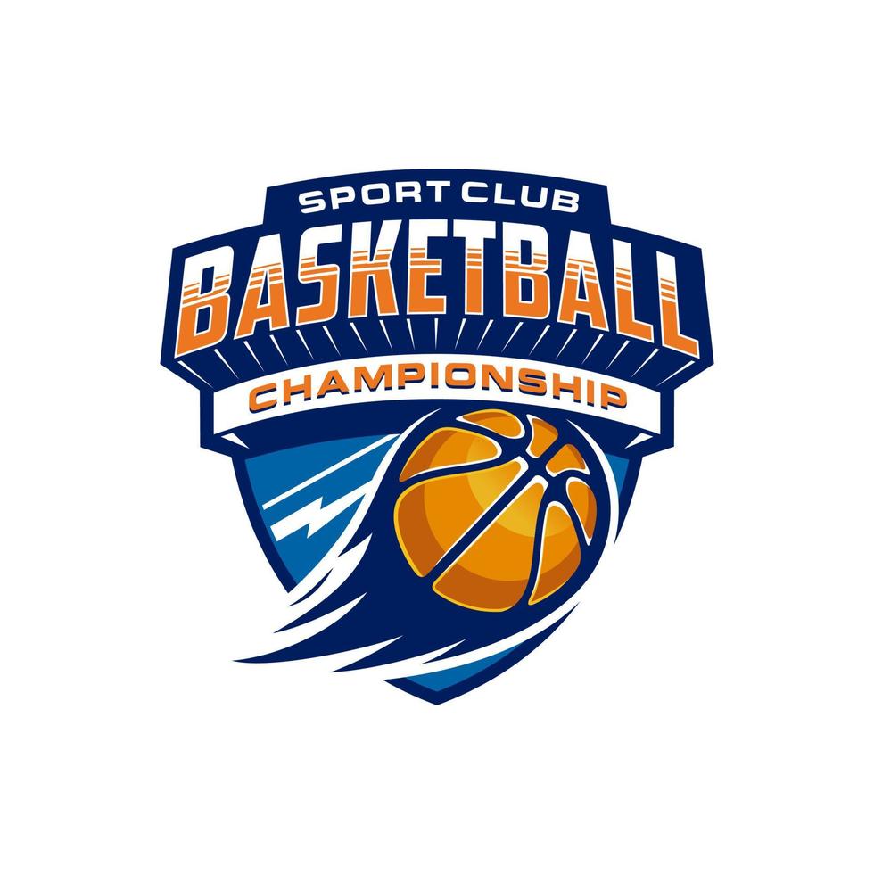 basketbal logo vector ontwerp