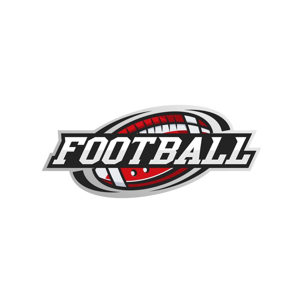 rugby, Amerikaans voetbal club logo ontwerp vector