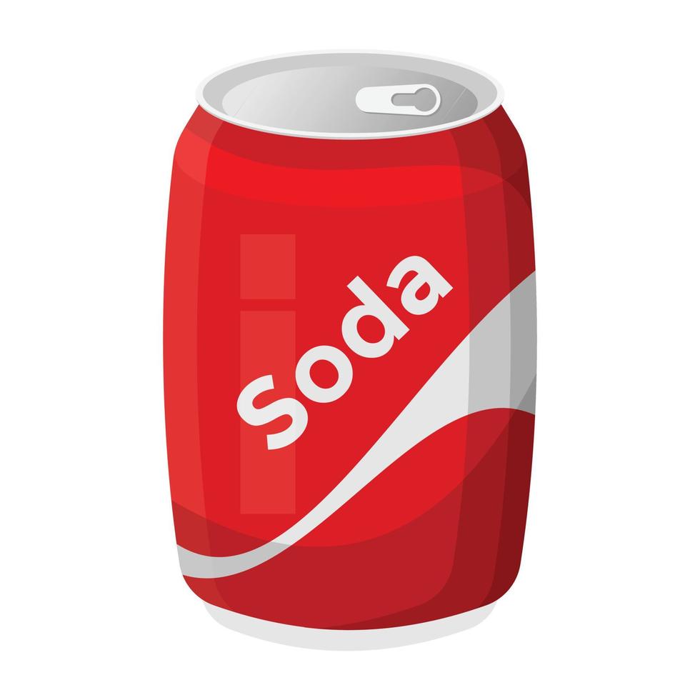 cola drinken blik vector