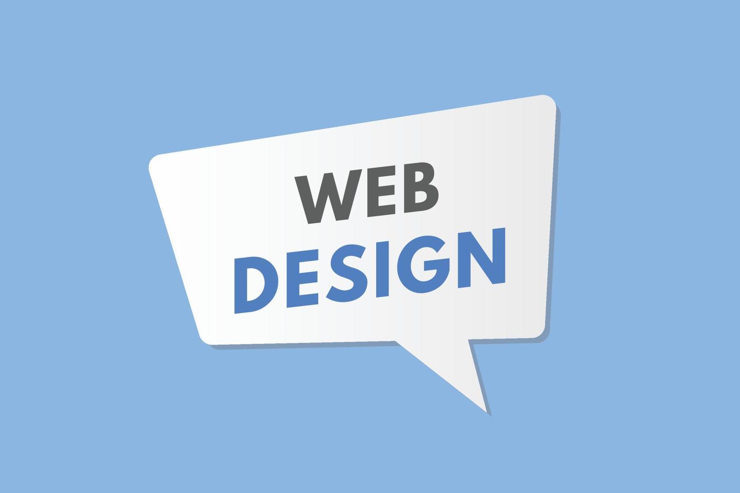 web ontwerp knop. web ontwerp teken icoon etiket sticker web toetsen vector