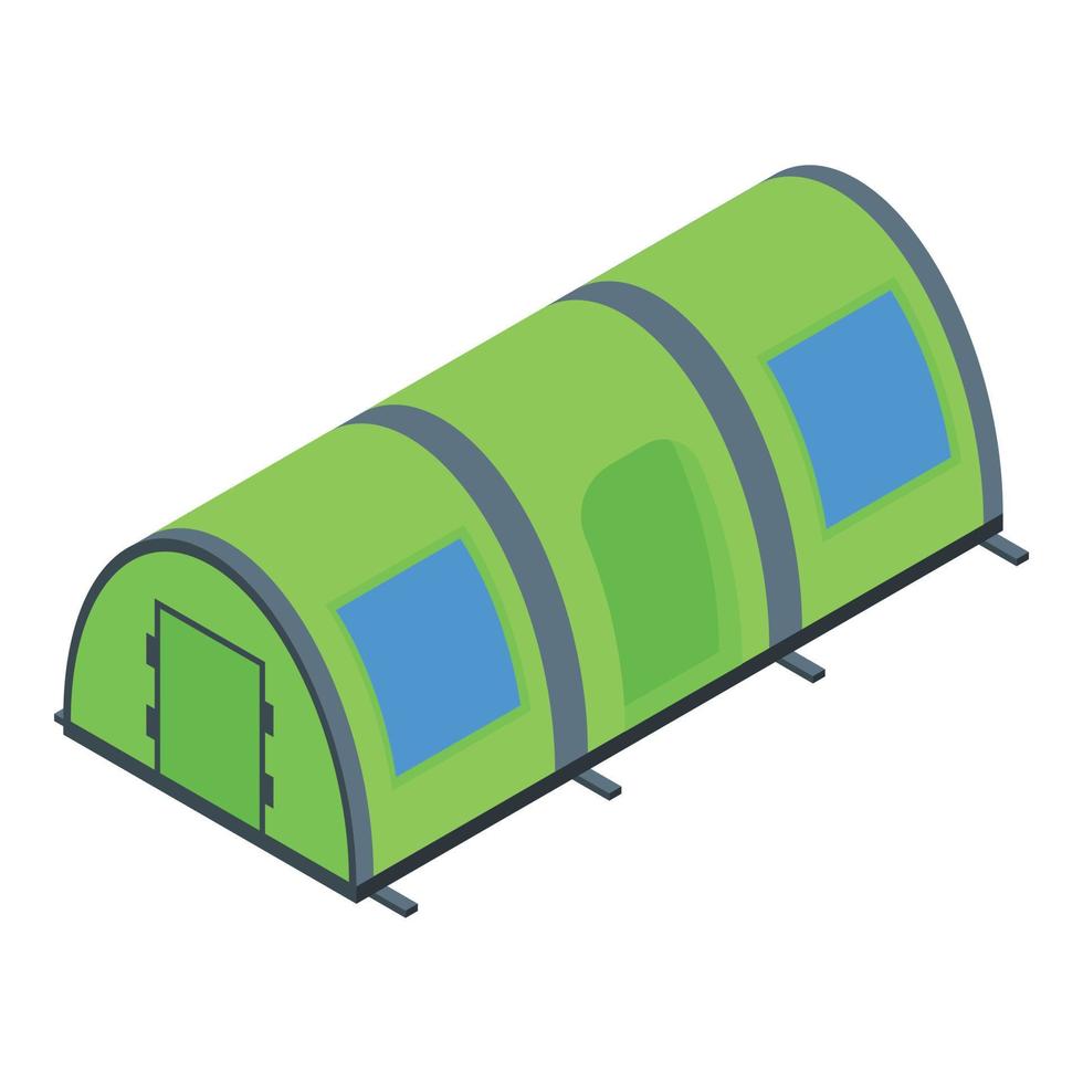 kamp tent icoon isometrische vector. toerist camping vector