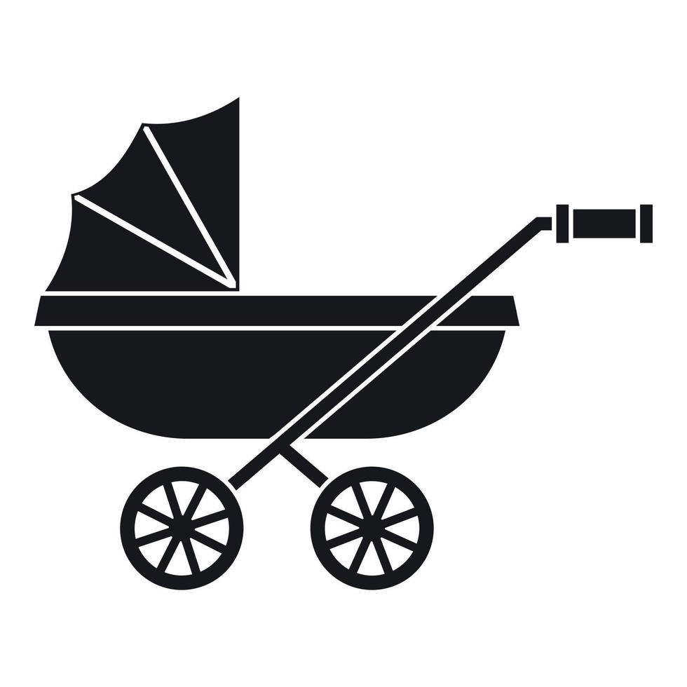 baby vervoer icoon, gemakkelijk stijl vector