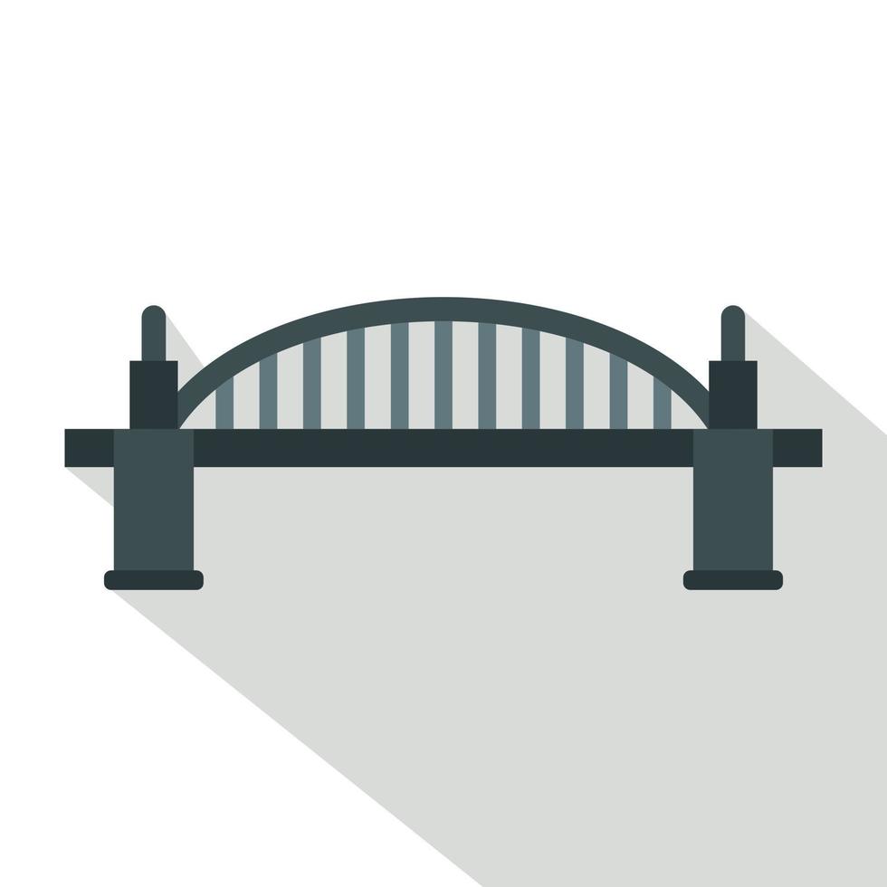 brug icoon, vlak stijl vector