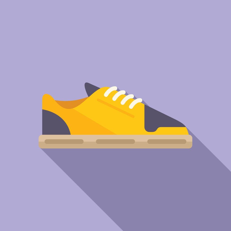 sneaker ontwerp icoon vlak vector. sport schoen vector