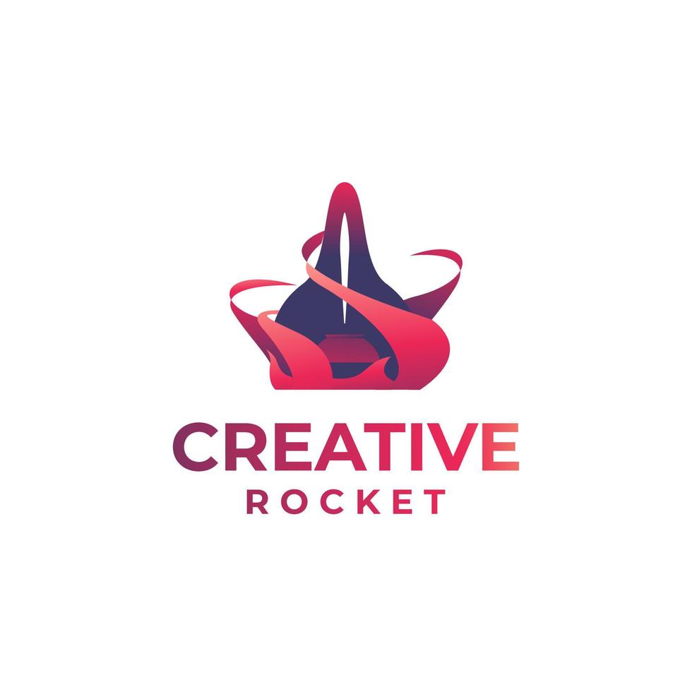 creatief raket logo ontwerp, Jet logo, vliegend raket ontwerp, helling raket concept, raket vloeistof ontwerp vector