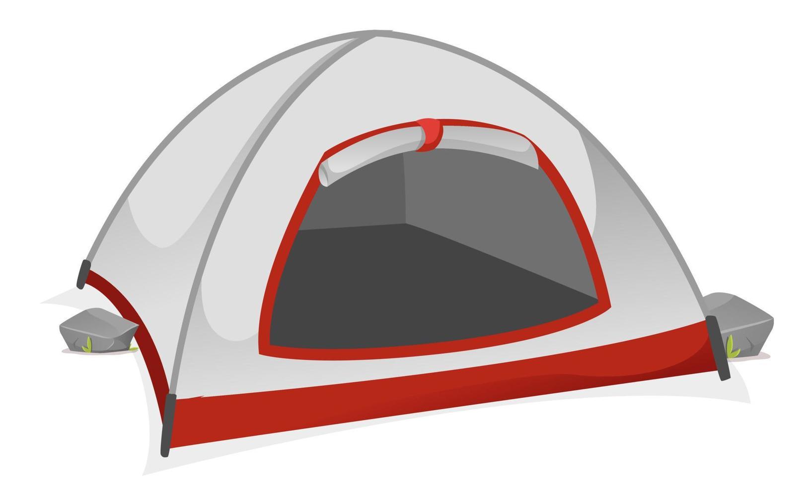 camping reizen tent uitrusting tekenfilm ,vector illustratie vector