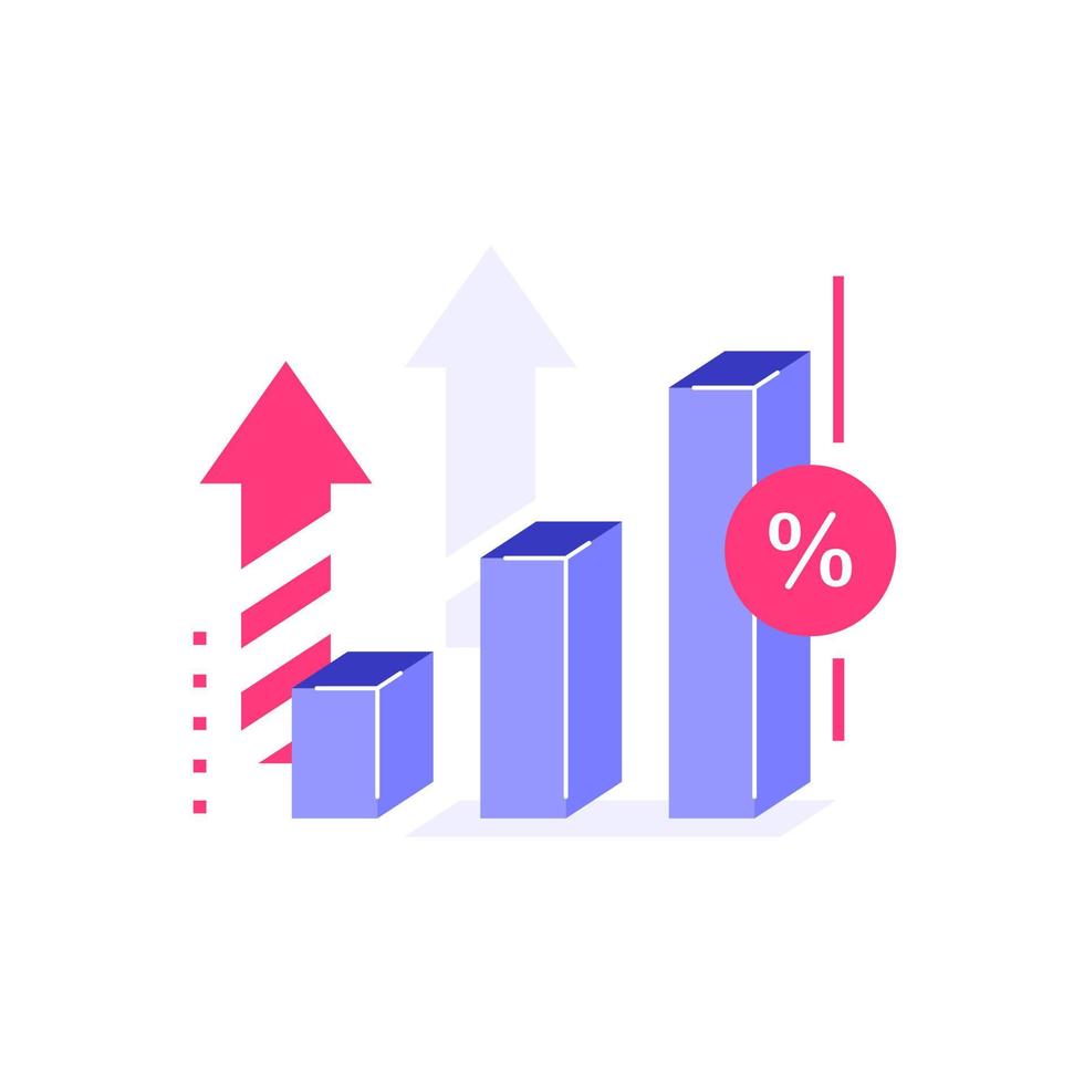 lang termijn investeren strategie, inkomen groei, boost bedrijf omzet, investering opbrengst, fonds opvoeden, pensioen spaargeld account, financieel verbetering rapport, meer geld, hoog interesseren tarief vector