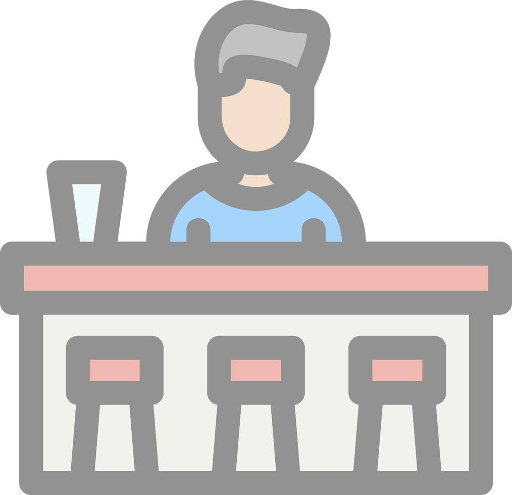 bar teller vector icoon ontwerp