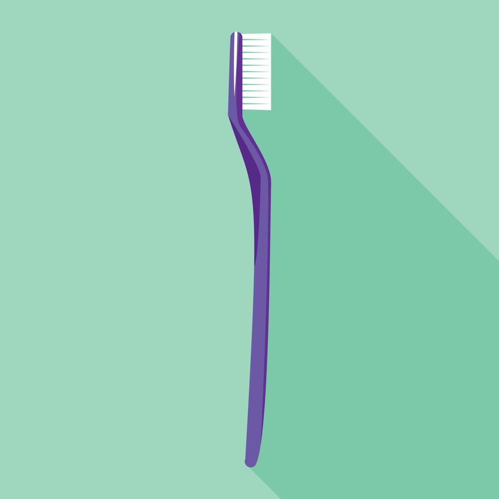 blauw tandenborstel icoon, vlak stijl vector