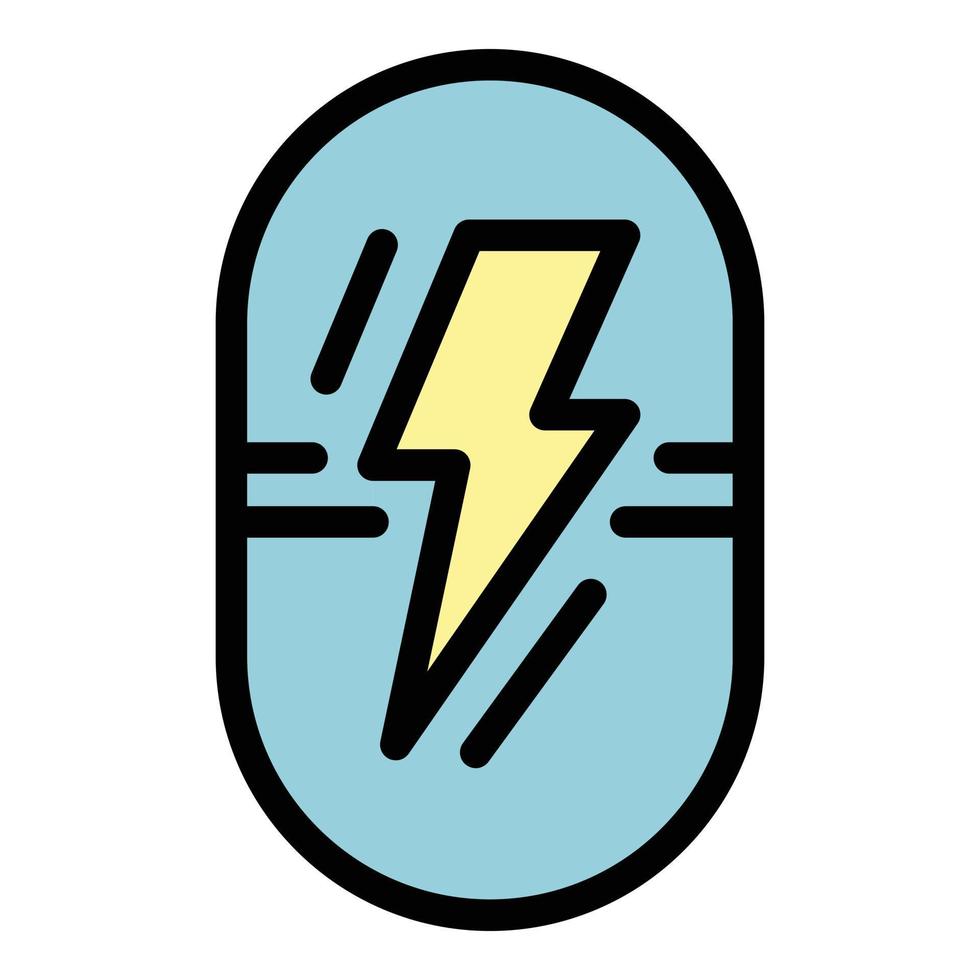 sport voeding energie capsule icoon kleur schets vector