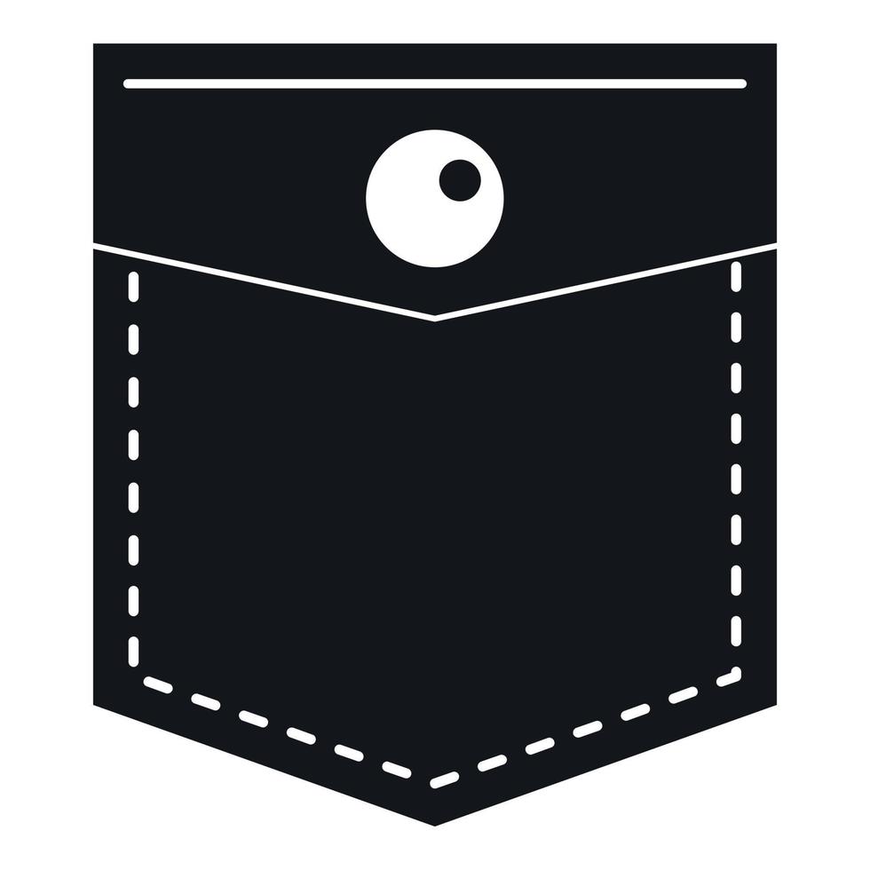 zwart zak- symbool icoon, gemakkelijk stijl vector