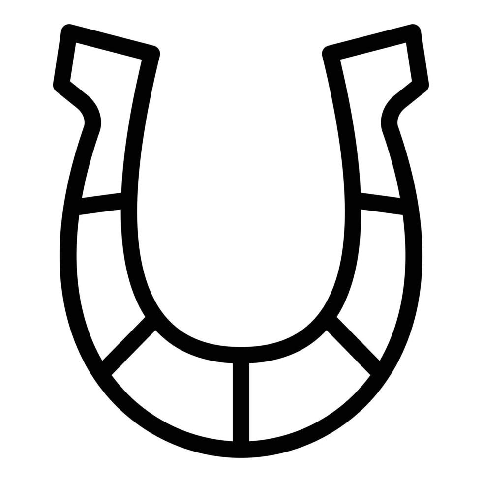 hoefijzer icoon schets vector. paard jockey vector