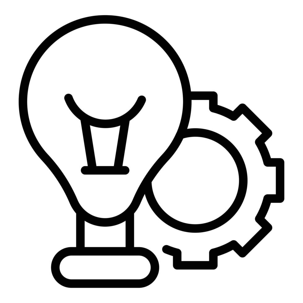lamp idee spanning icoon schets vector. geest kalmte vector