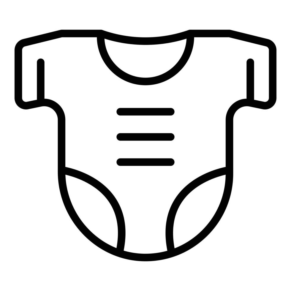 baby kleding icoon schets vector. pasgeboren kind vector