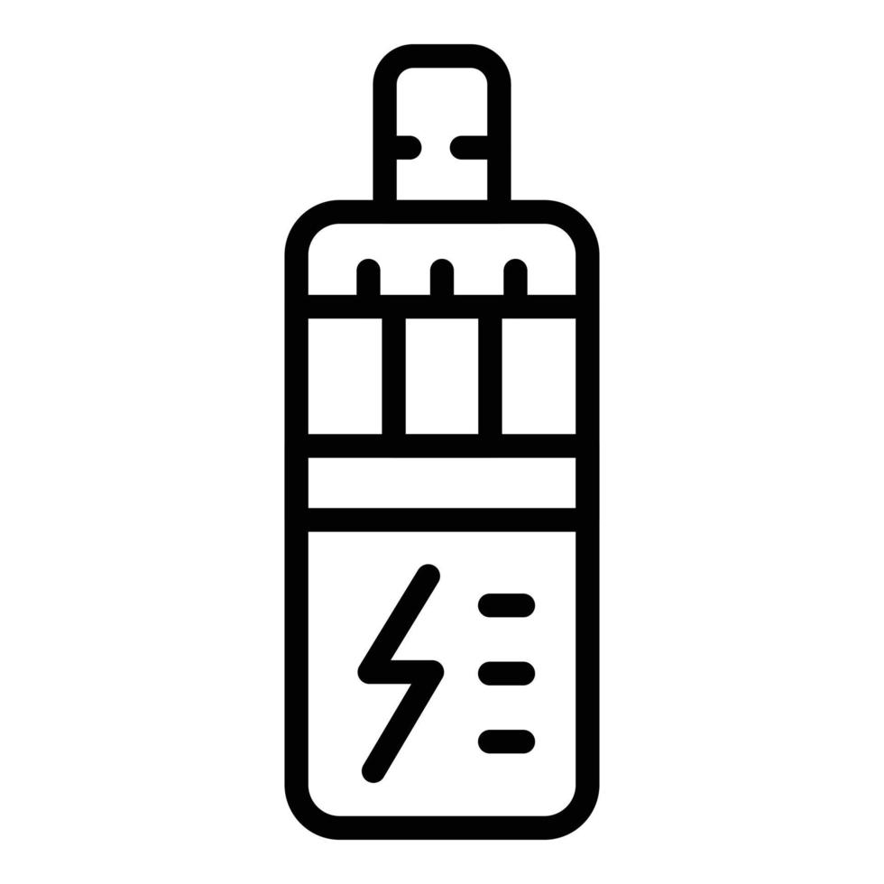 elektrisch verstuiver icoon schets vector. elektronisch vapen vector