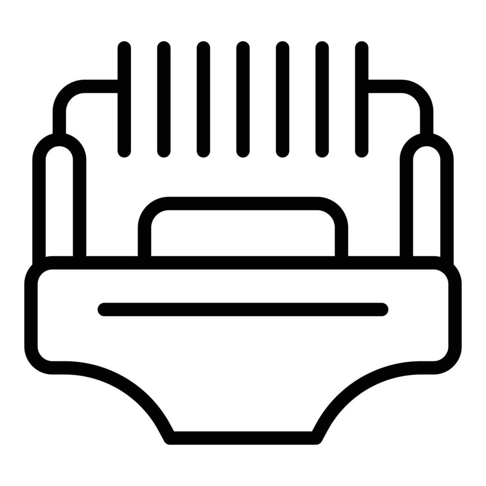 vapen spoel icoon schets vector. elektronisch sigaret vector