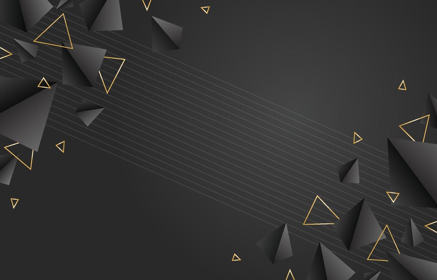 zwart driehoekig achtergrond ontwerp vector