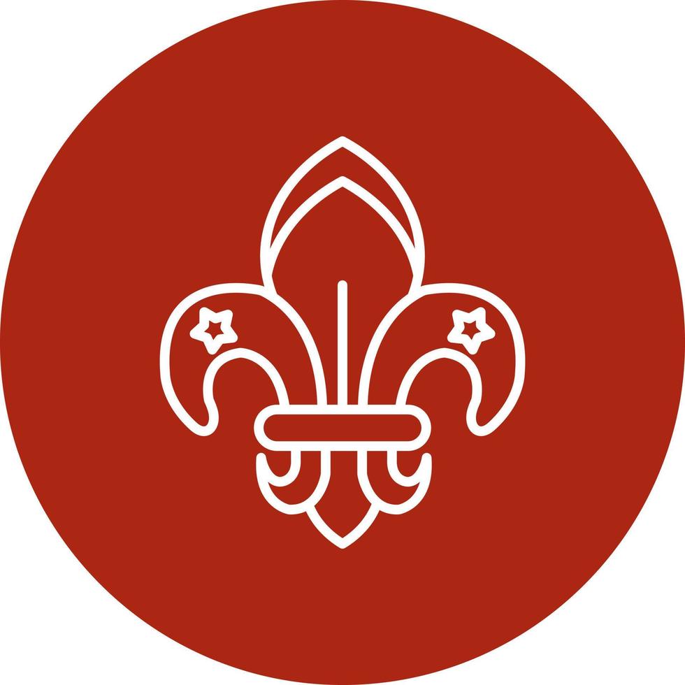 fleur de lis creatief icoon ontwerp vector