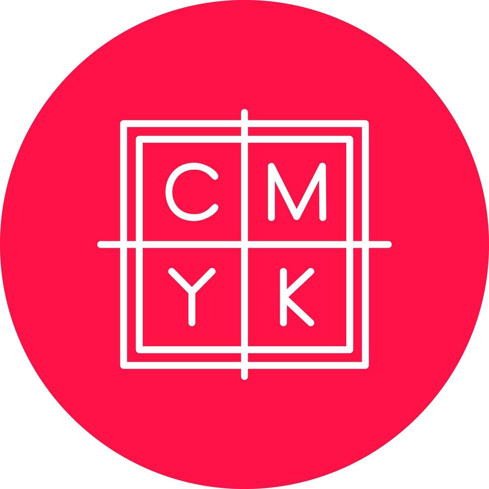 cmyk creatief icoon ontwerp vector