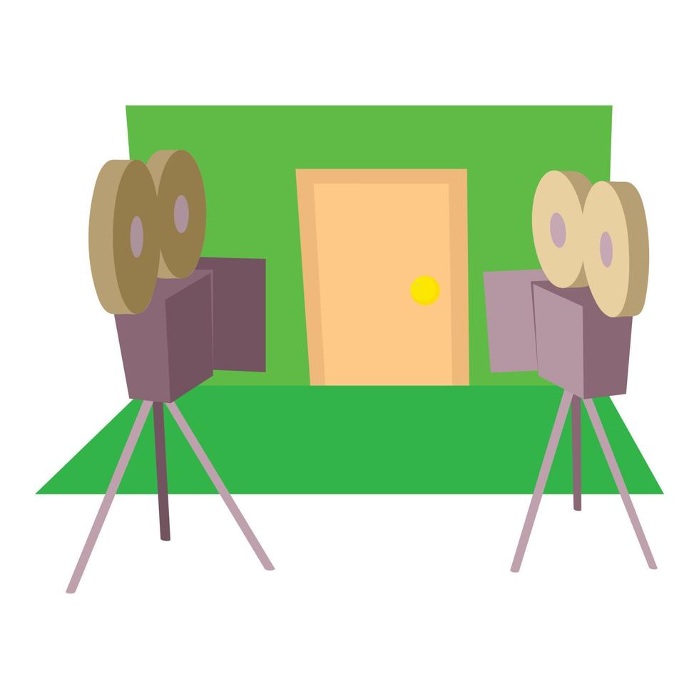 filmen icoon, tekenfilm stijl vector