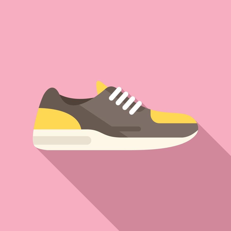 rubber sneaker icoon vlak vector. sport schoen vector