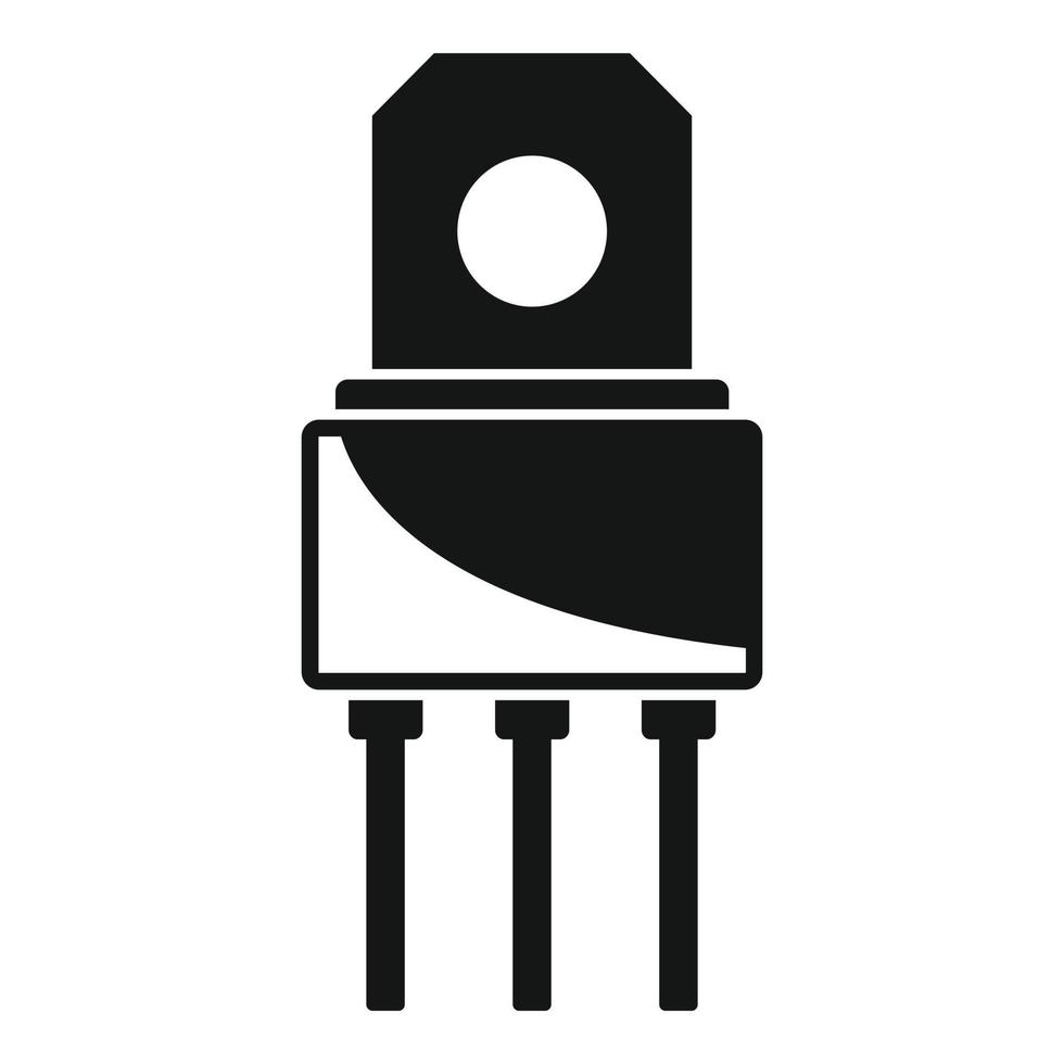 Spanning fototransistor icoon gemakkelijk vector. elektrisch regelgever vector