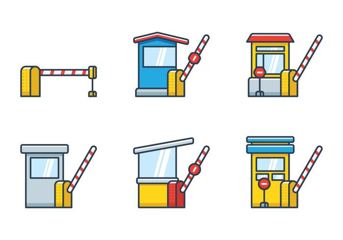 Toll Booth Icon vector