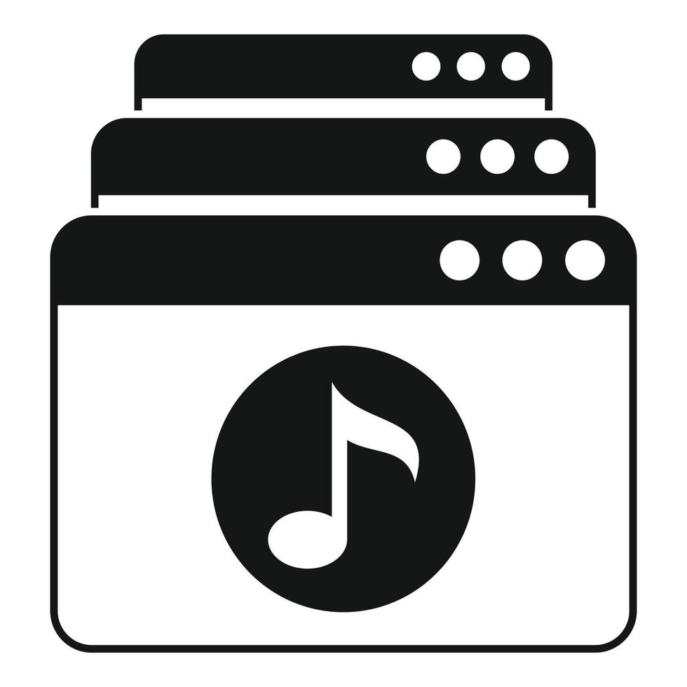 afspeellijst icoon gemakkelijk vector. muziek- lied vector