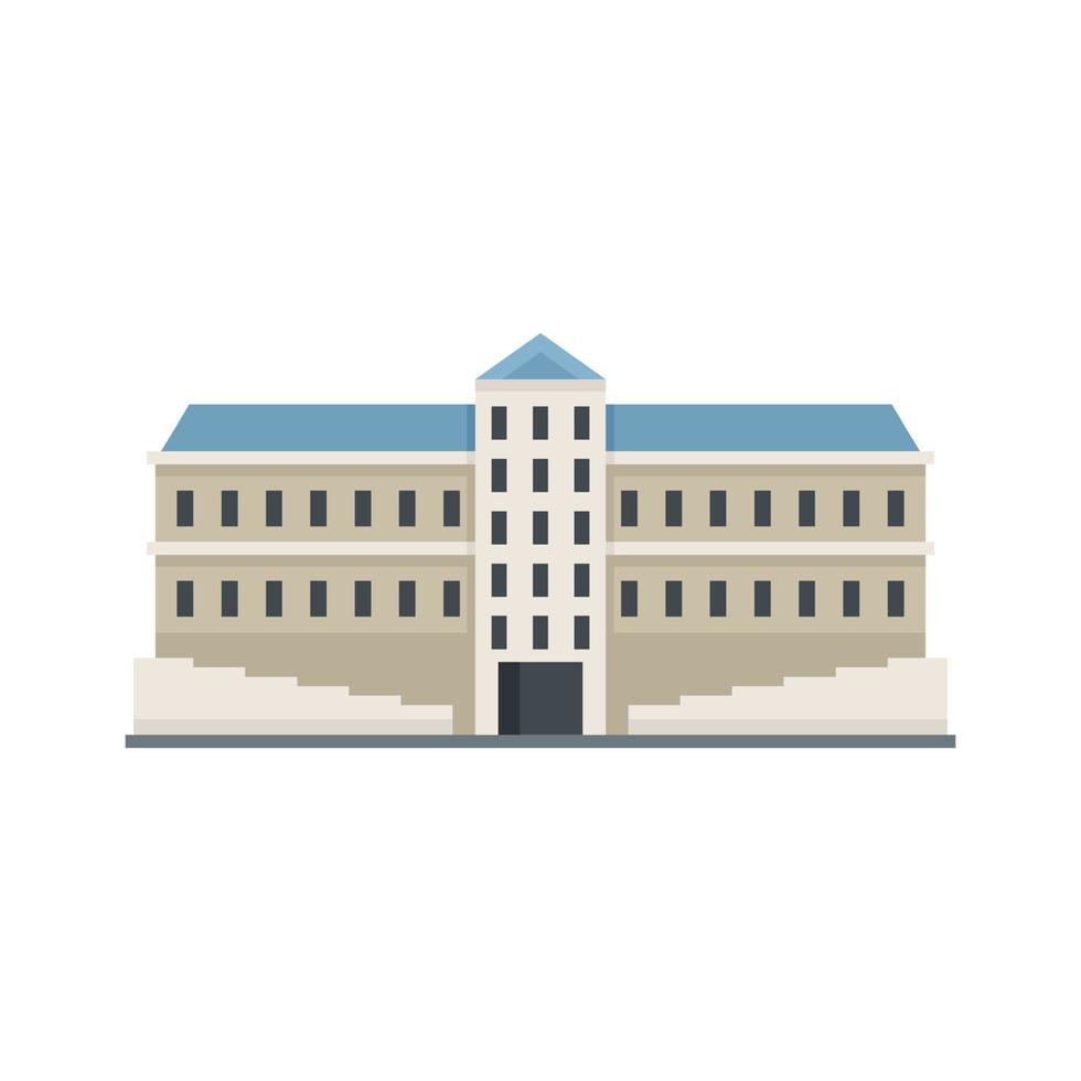 woon- parlement icoon vlak geïsoleerd vector