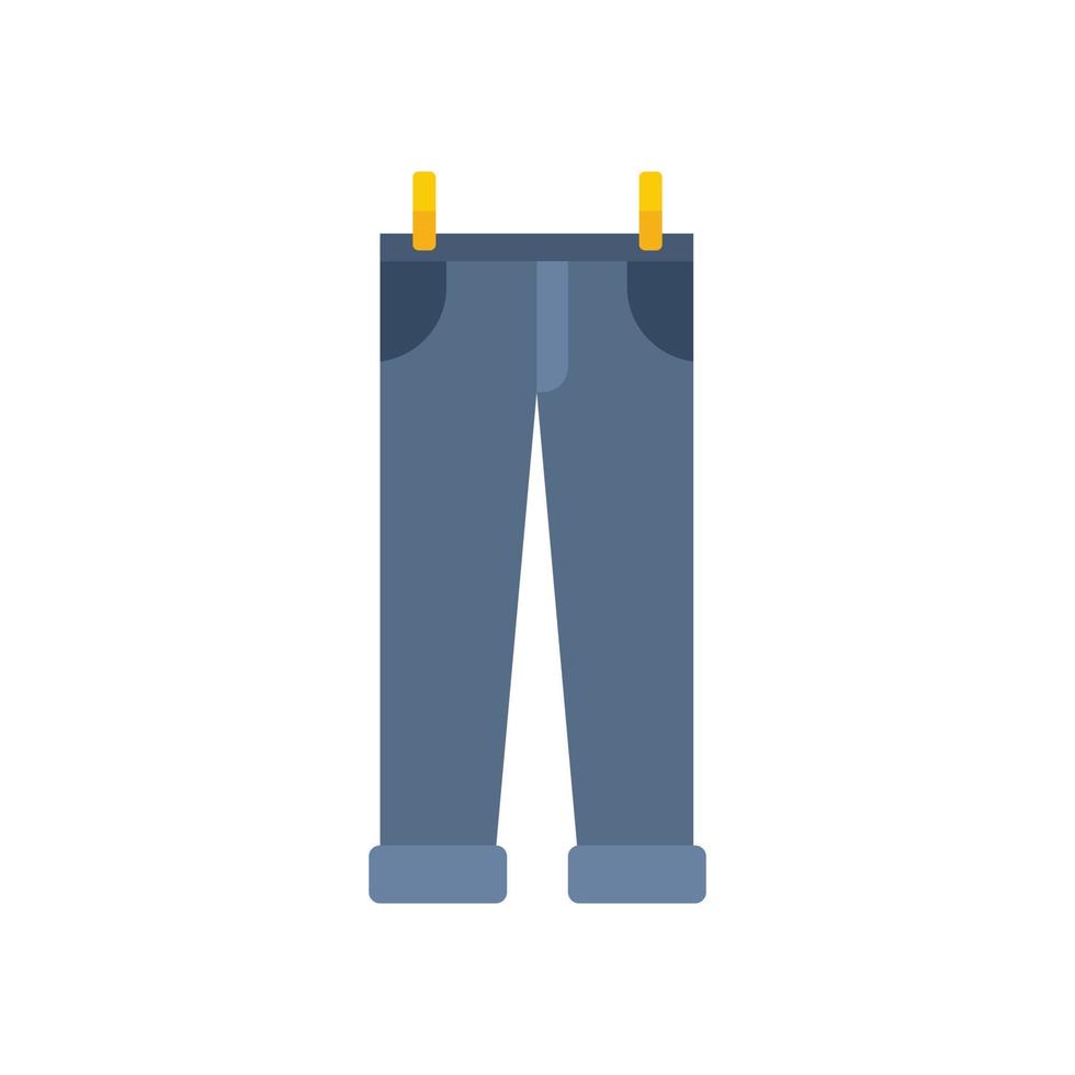 droger jeans icoon vlak geïsoleerd vector