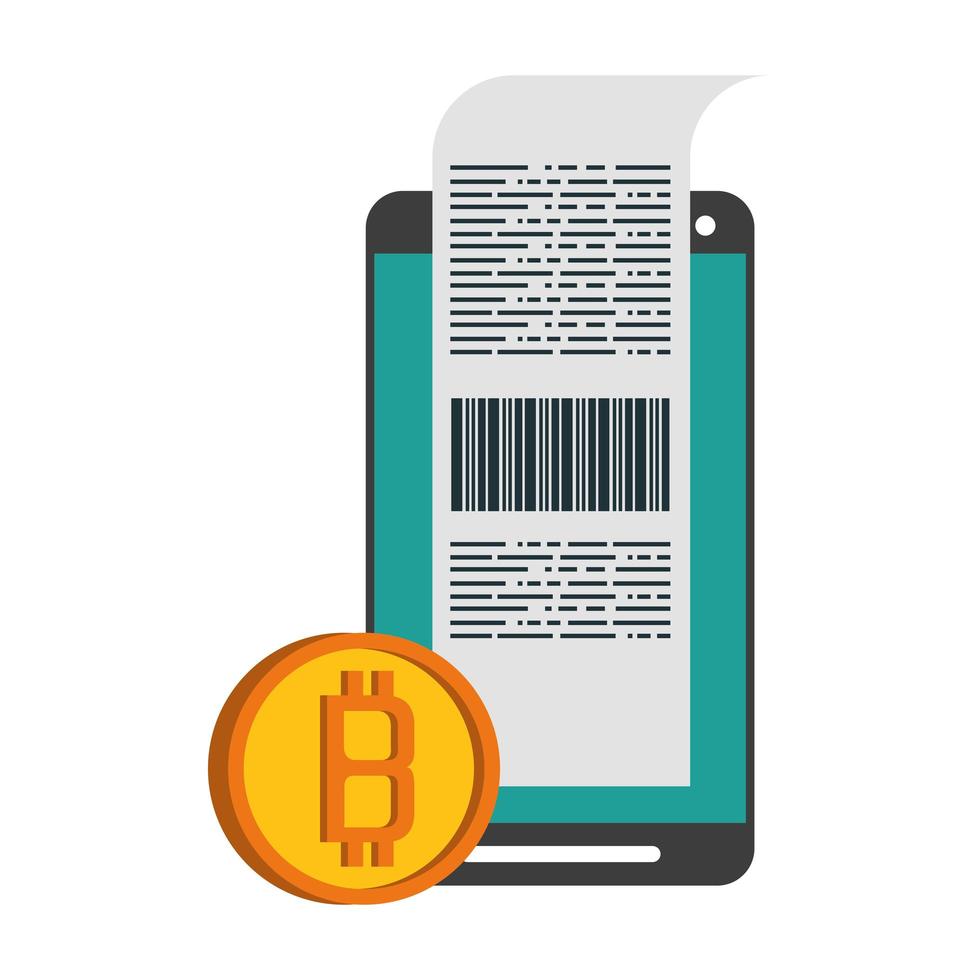 bitcoin cryptocurrency digitale geldsymbolen vector