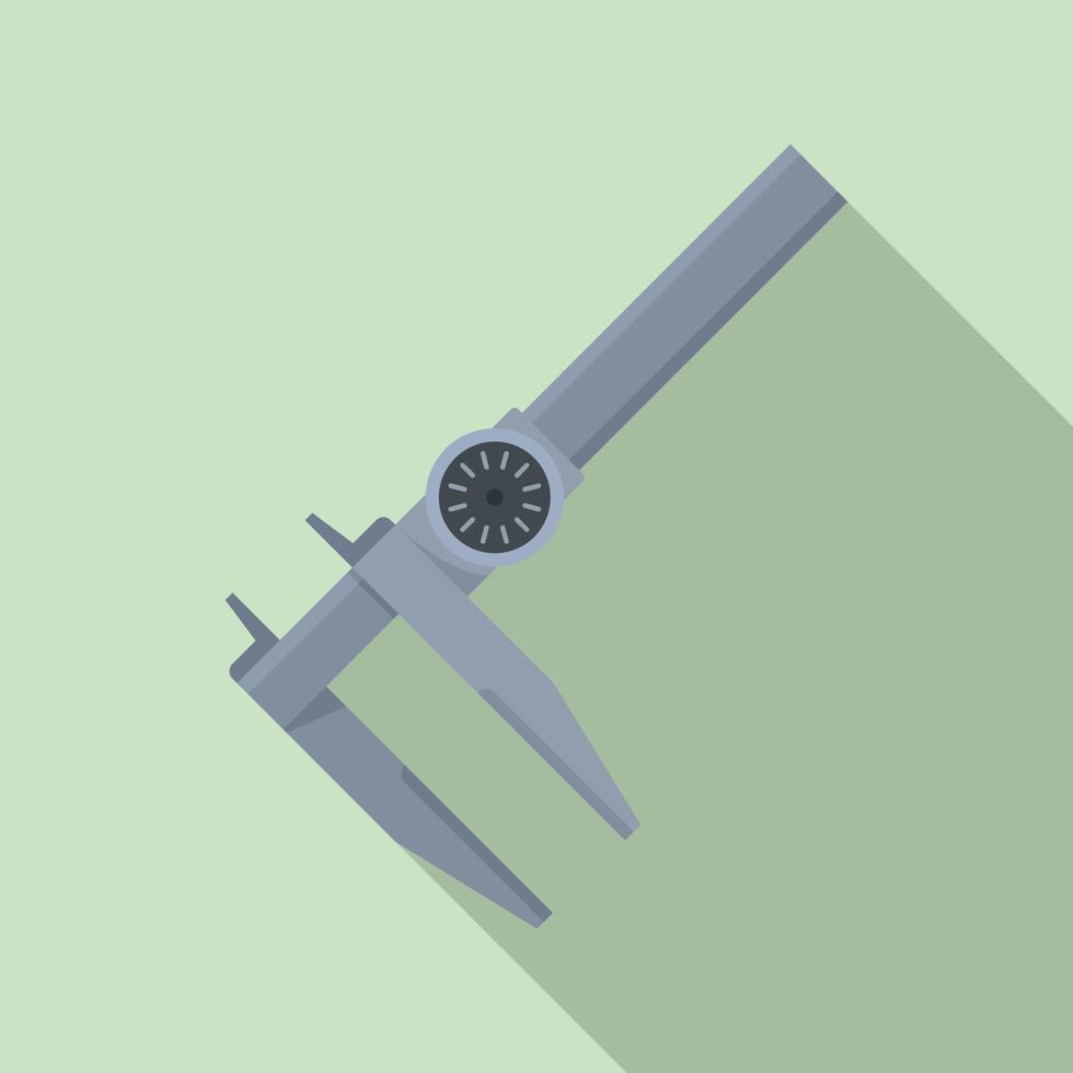 glijbaan remklauw icoon vlak vector. nonius micrometer vector