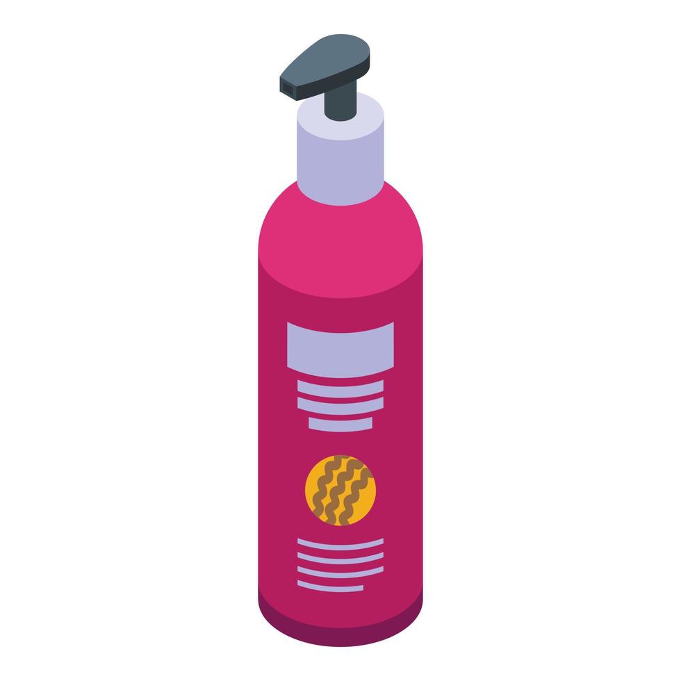 dreadlocks shampoo icoon isometrische vector. Afrikaanse haar- vector