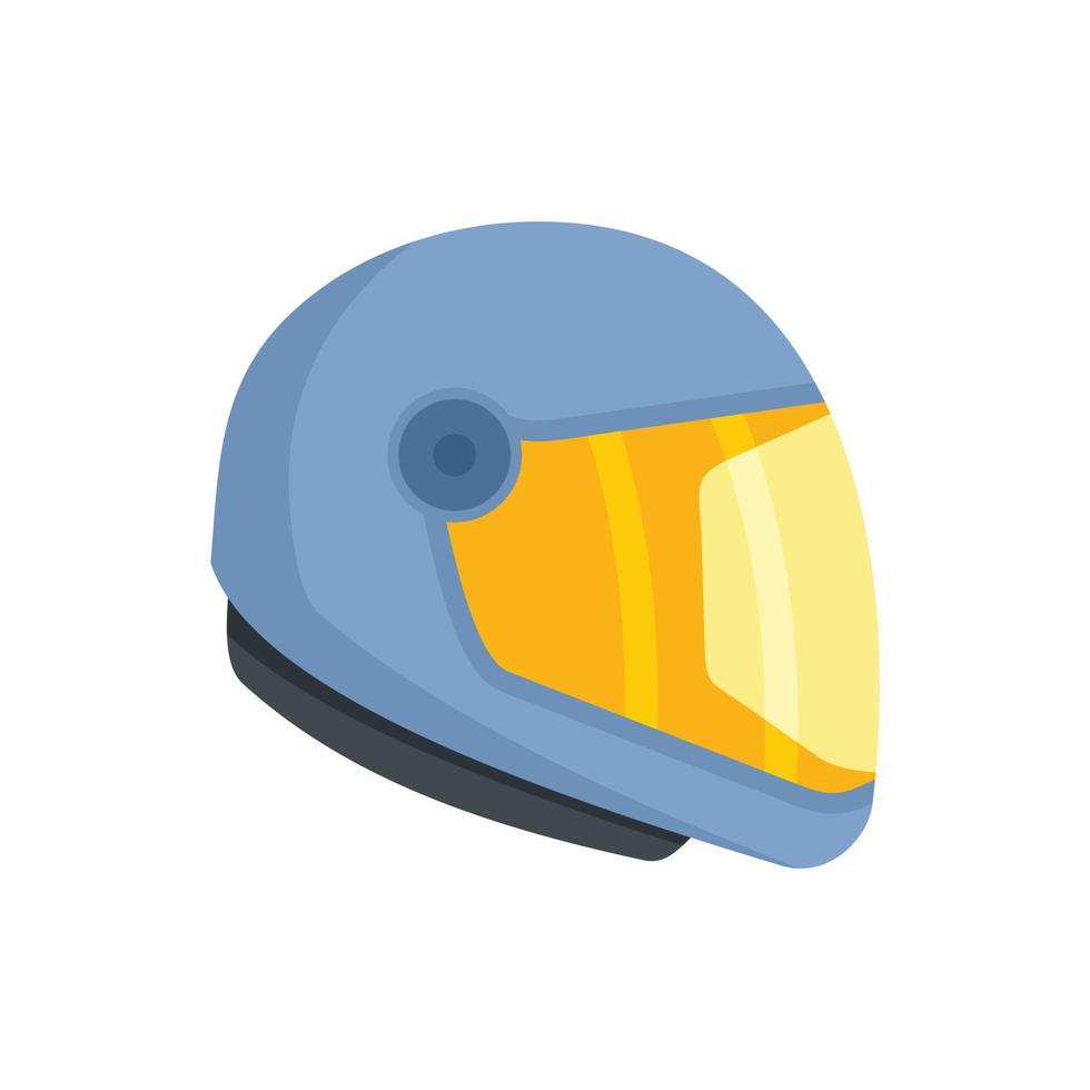 Parachutespringen helm icoon vlak geïsoleerd vector