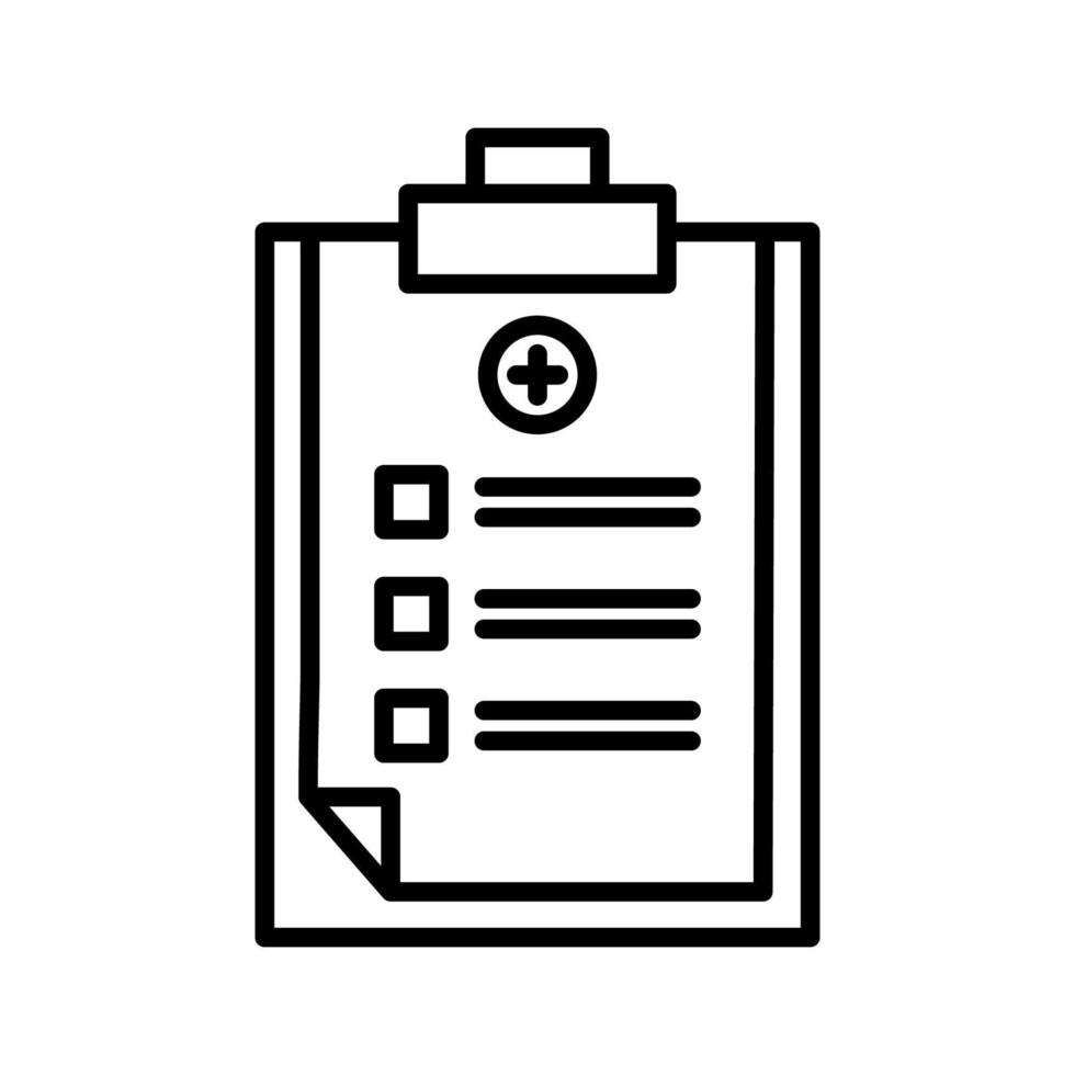 medisch rapportpictogram vector