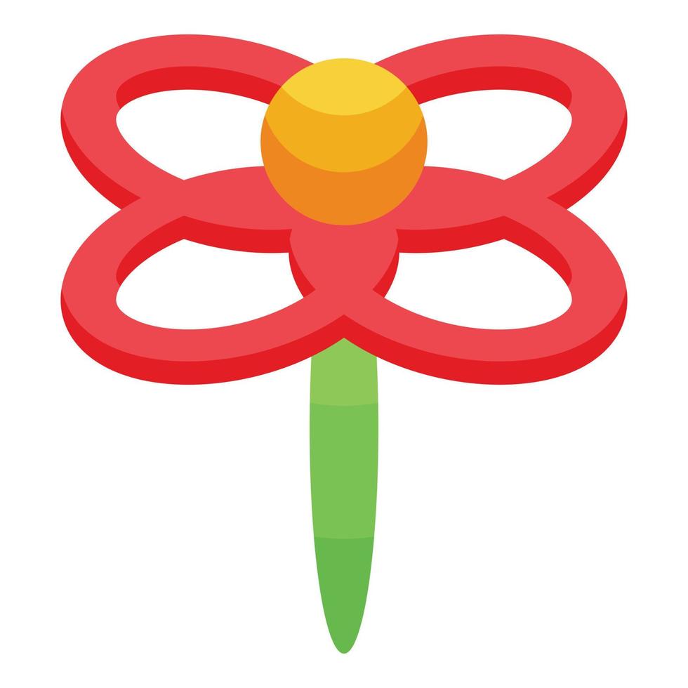 bloem ballon icoon isometrische vector. verkoper winkel vector