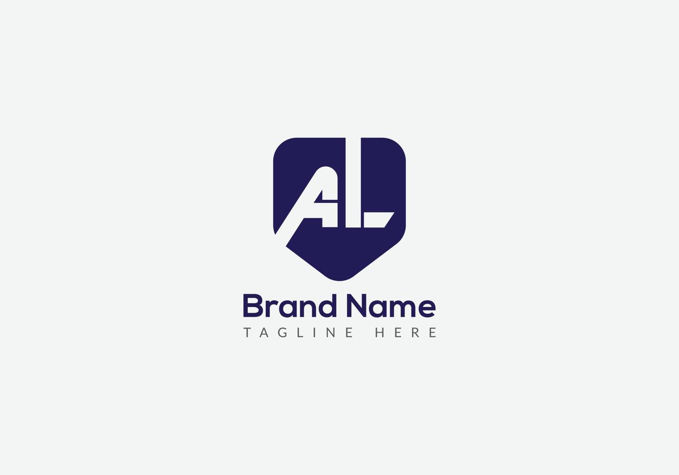 abstract al brief modern eerste logo ontwerp vector