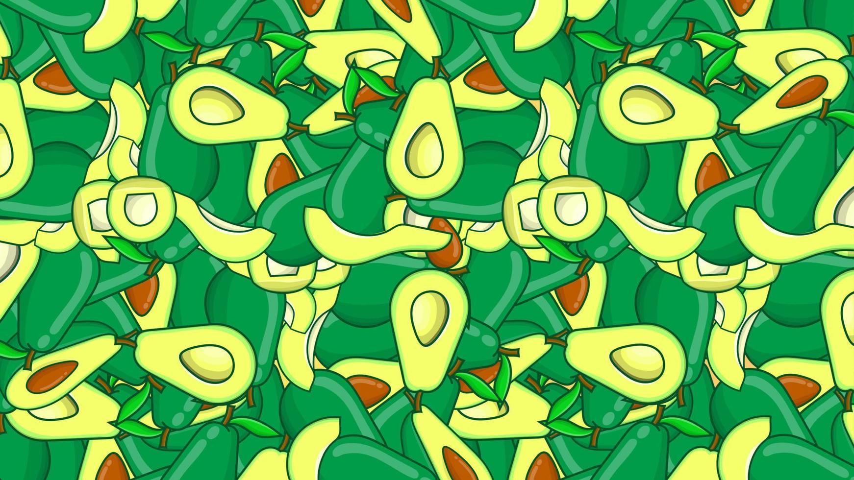 avocado fruit patroon naadloos abstract achtergrond eps. gebruikt voor poster, banier, website, kaart sjabloon vector