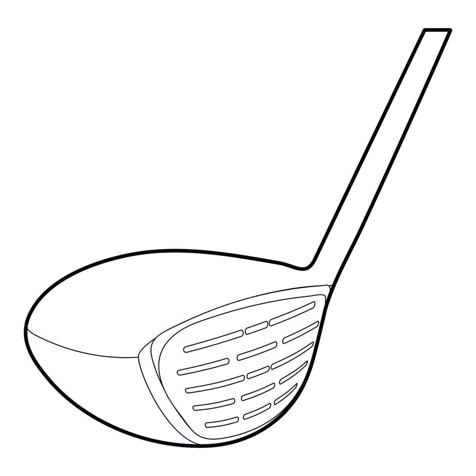 golf stok icoon, schets stijl vector