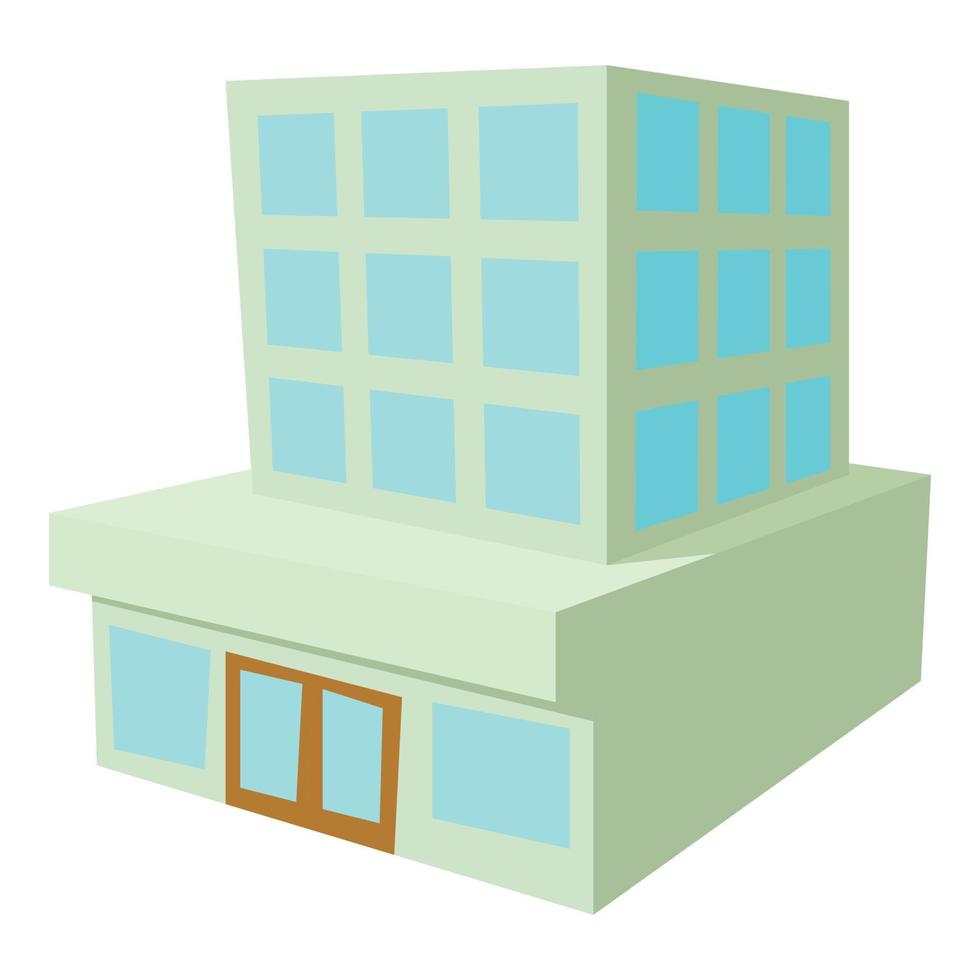 gebouw icoon, tekenfilm stijl vector