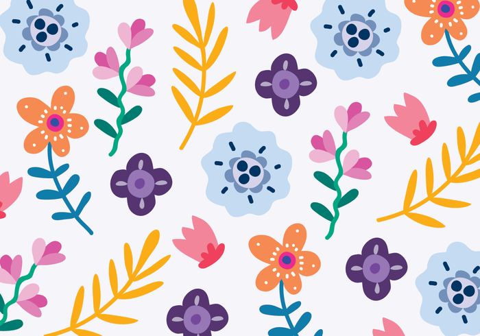 Ditsy bloemen vector