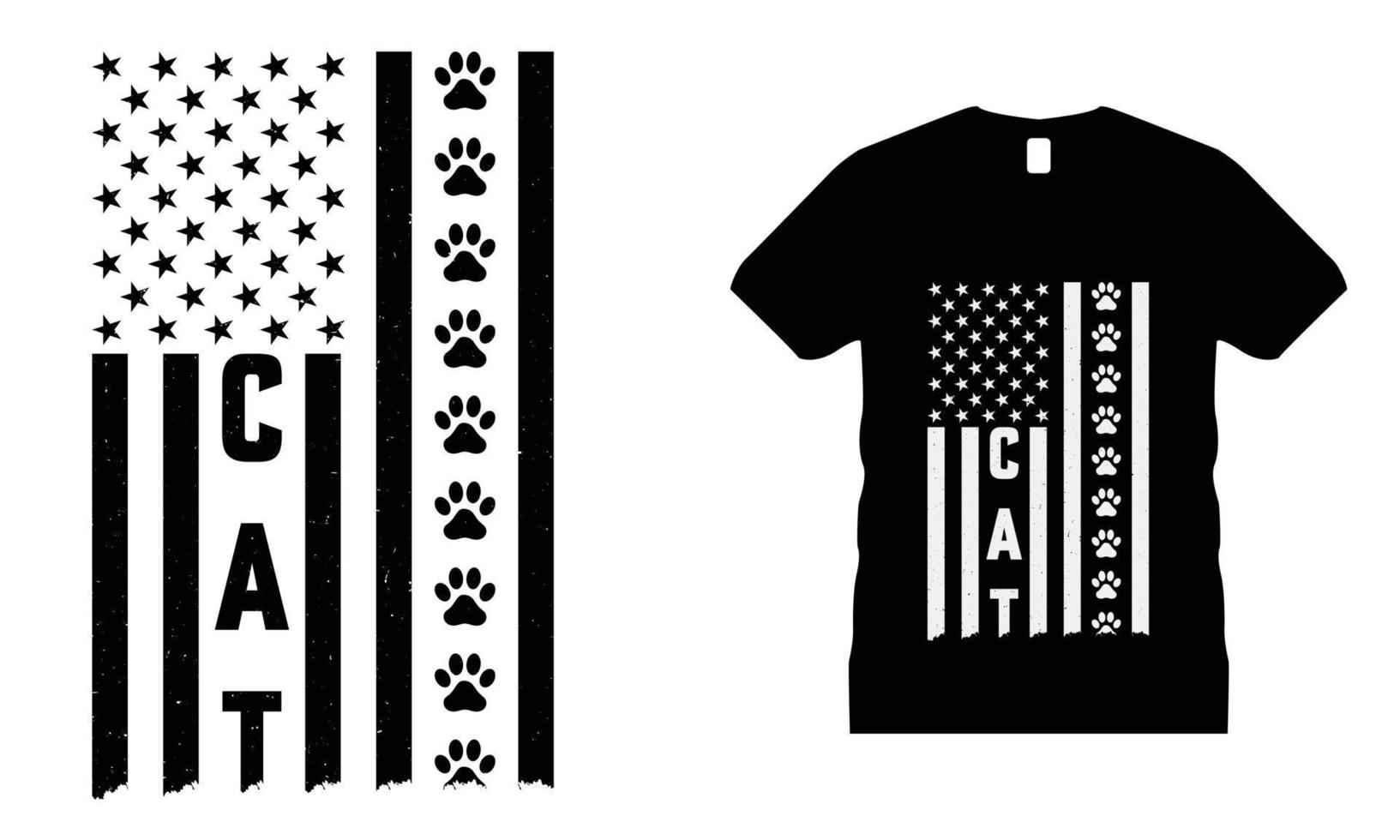 kat dier huisdieren motiverende t-shirt ontwerp vector. gebruik voor t-shirt, mokken, stickers, enz. vector