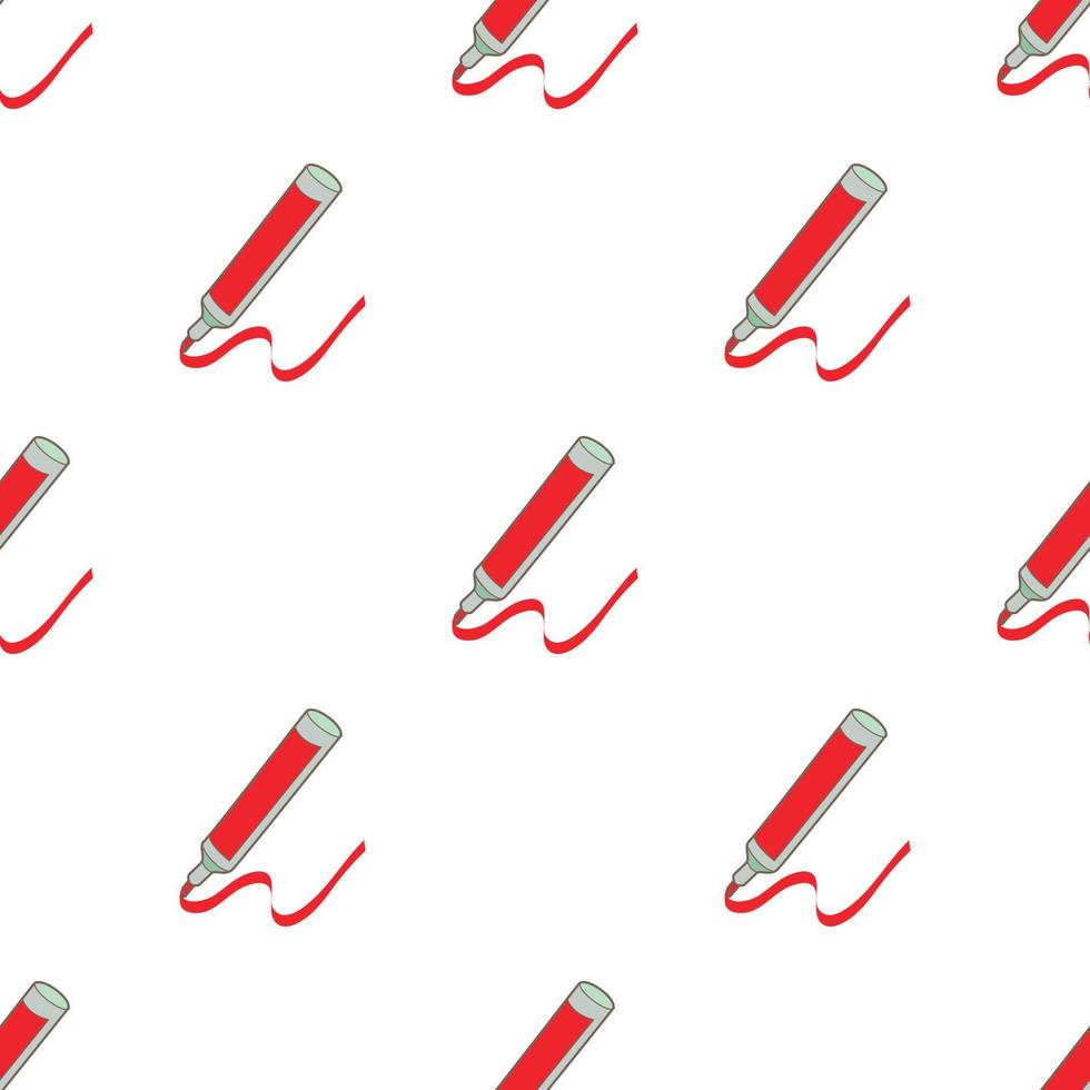 rood markeerstift patroon naadloos vector